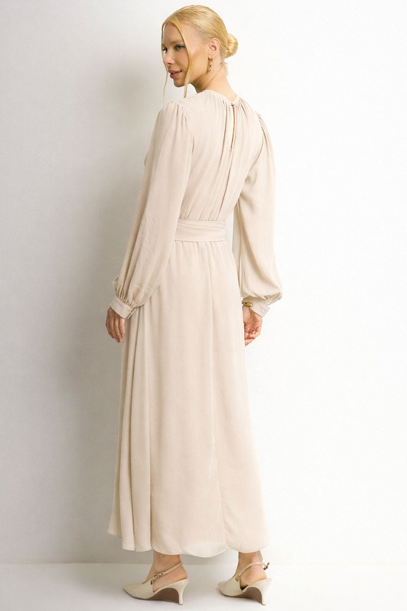 Vestido Dora Longo - Bege