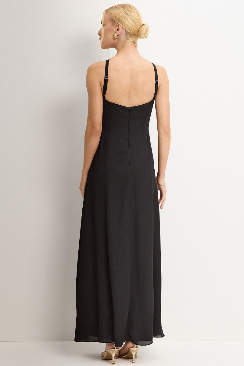 Vestido Adelaide Longo - Preto