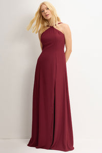 Vestido Adelaide Longo - Vinho