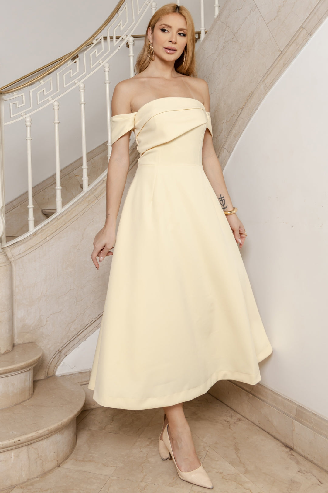 Vestido Morgana Midi - Amarelo