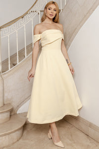 Vestido Morgana Midi - Amarelo
