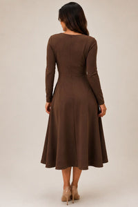 Vestido Dakota Midi - Marrom