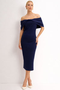Vestido Dalila Ombro a Ombro - Azul Marinho