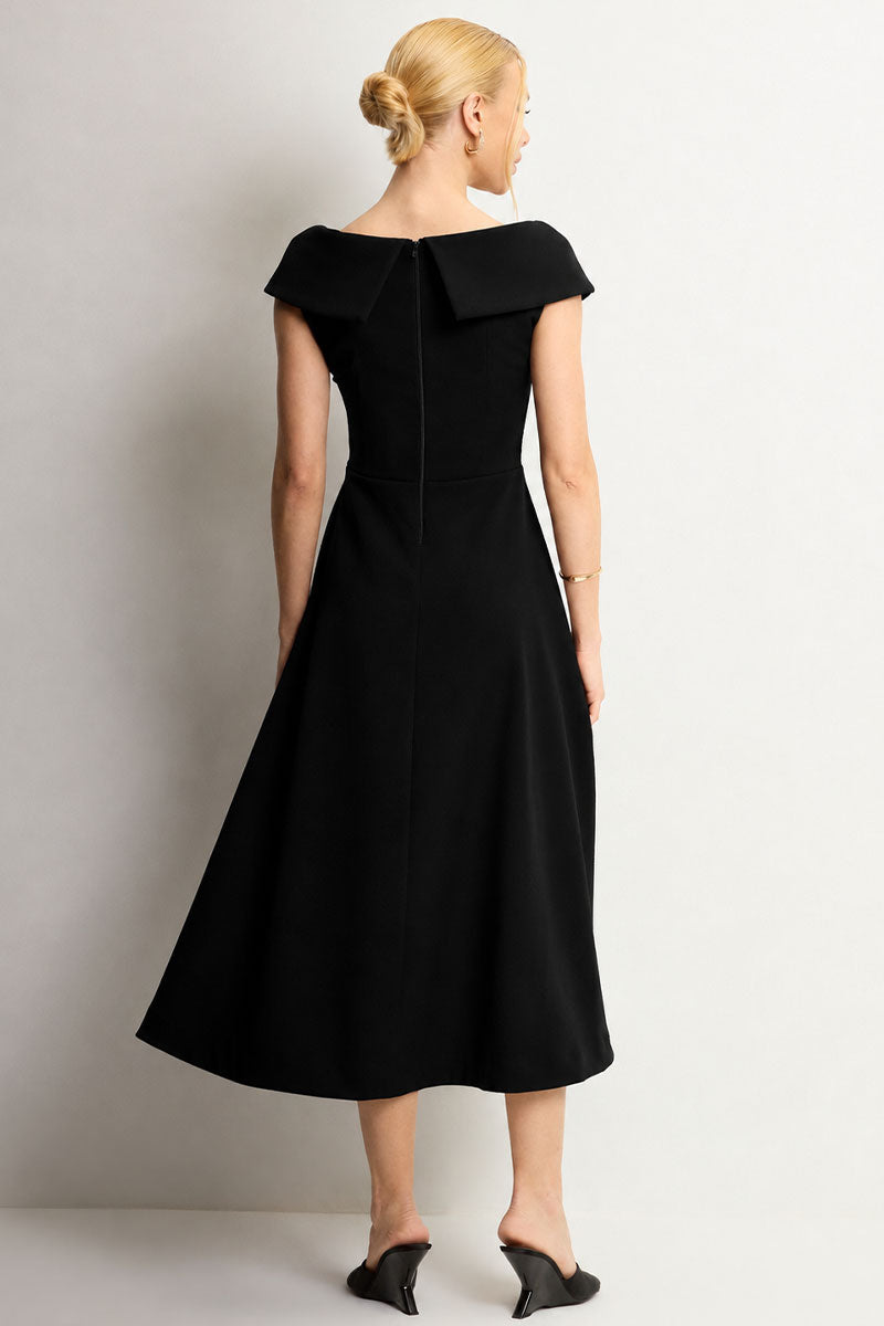 Vestido Dara Evasê - Preto