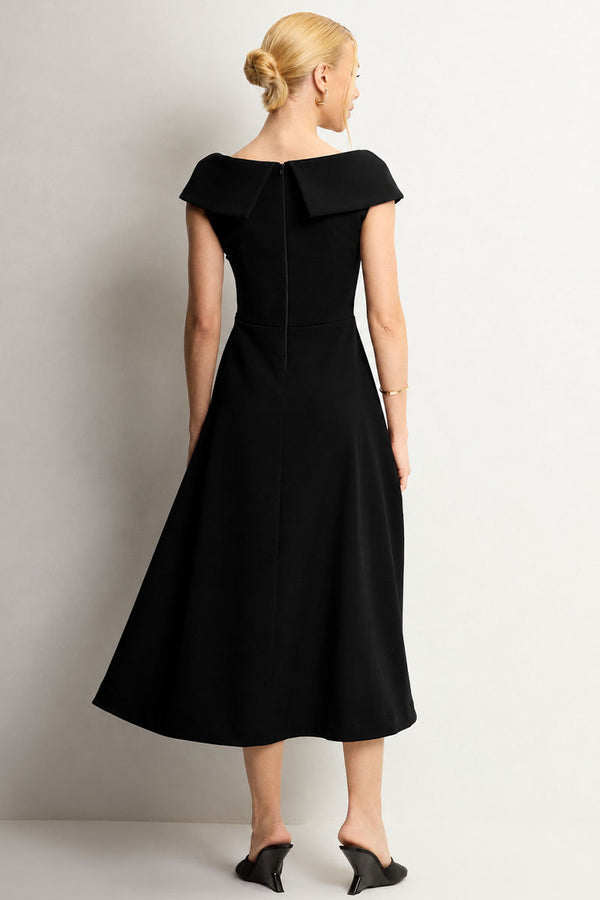 Vestido Dara Evasê - Preto