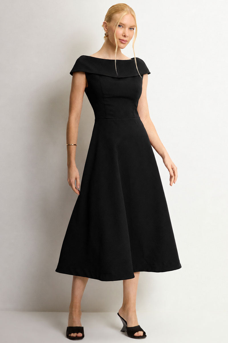 Vestido Dara Evasê - Preto