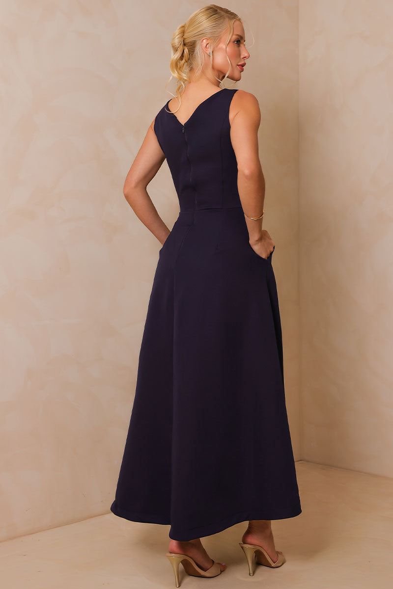Vestido Maju Alfaiataria - Azul Marinho