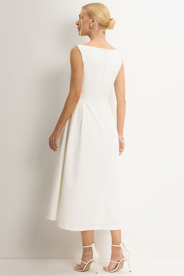 Vestido Tarcila Midi - Off White