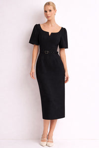 Vestido Aline Alfaiataria - Preto
