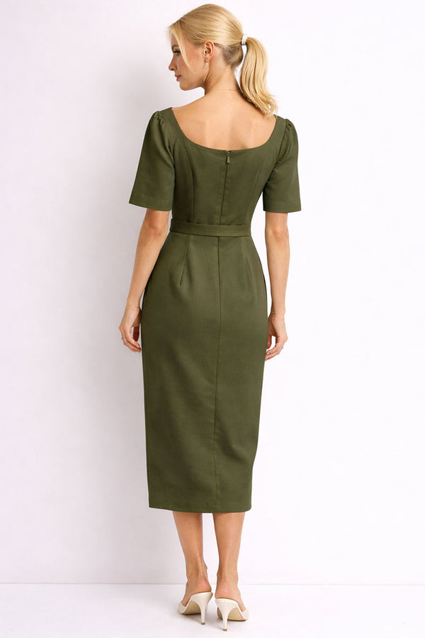 Vestido Aline Alfaiataria - Verde