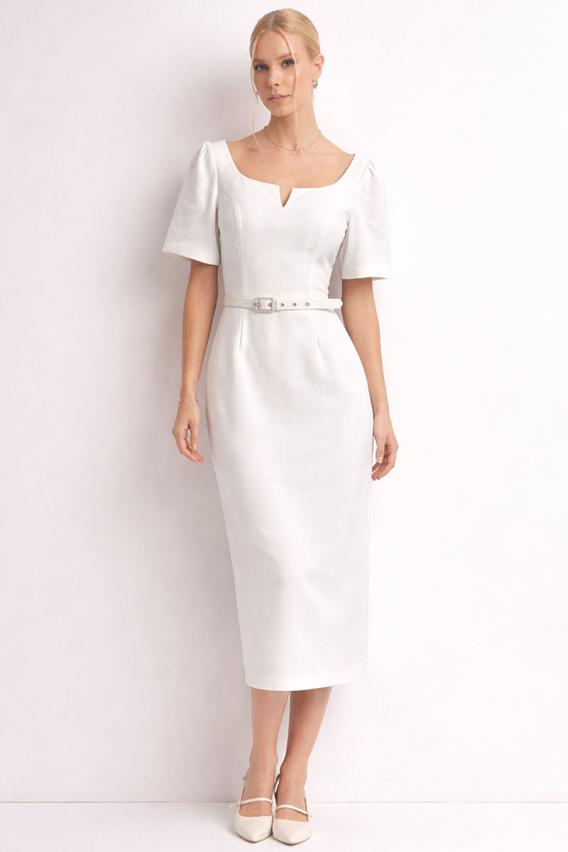 Vestido Aline Alfaiataria - Off White