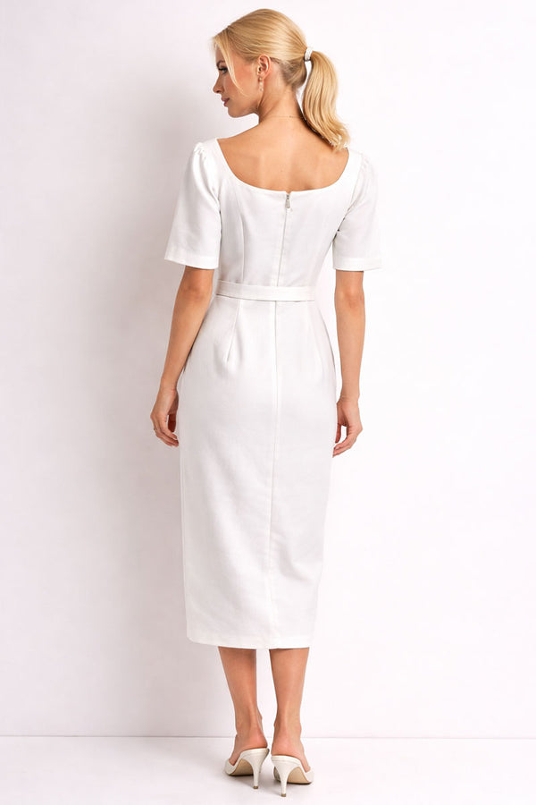 Vestido Aline Alfaiataria - Off White