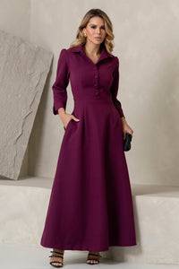 Vestido Magnólia Rodado - Uva