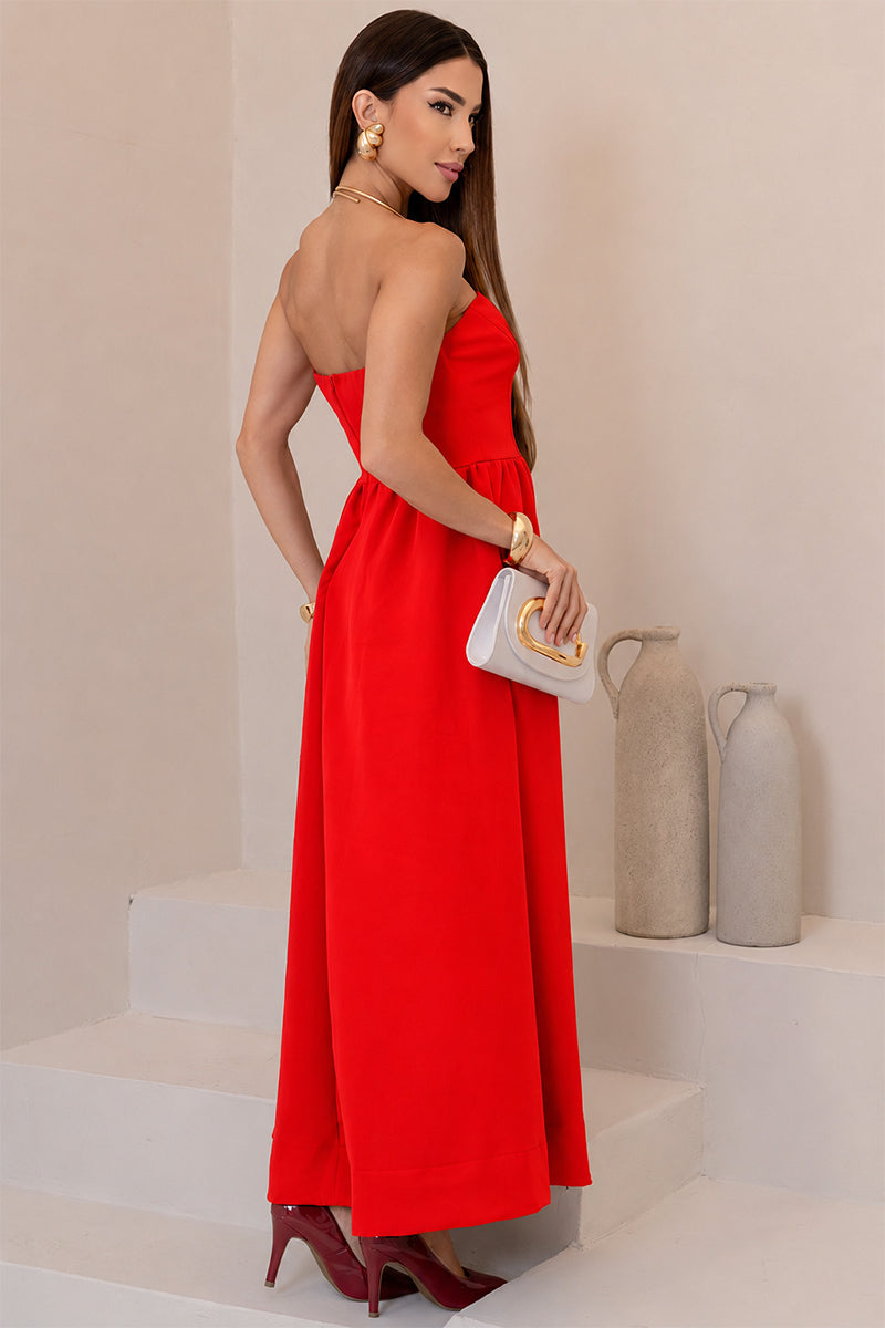 Vestido Fiorella Corselet - Vermelho