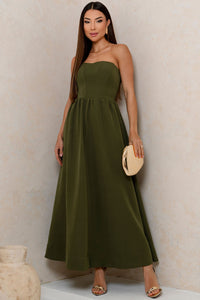 Vestido Fiorella Corselet - Verde Musgo