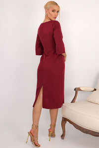 Vestido Ângela Midi - Vinho