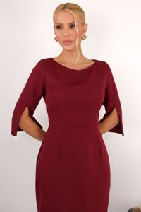 Vestido Ângela Midi - Vinho