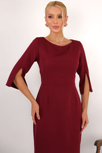 Vestido Ângela Midi - Vinho
