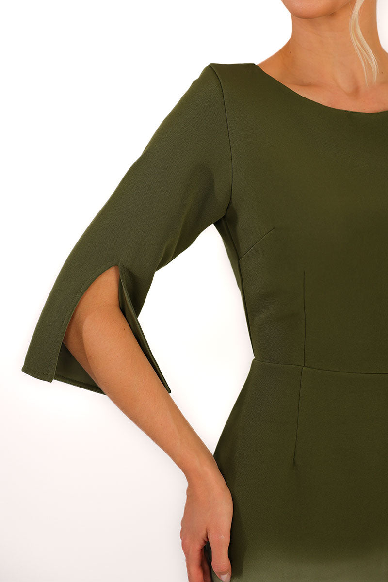 Vestido Ângela Midi - Verde Musgo