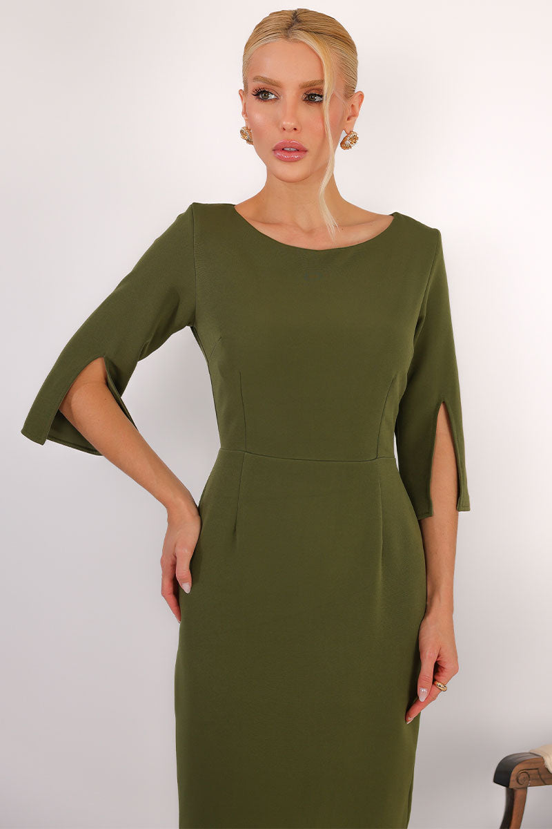 Vestido Ângela Midi - Verde Musgo