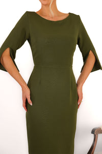 Vestido Ângela Midi - Verde Musgo