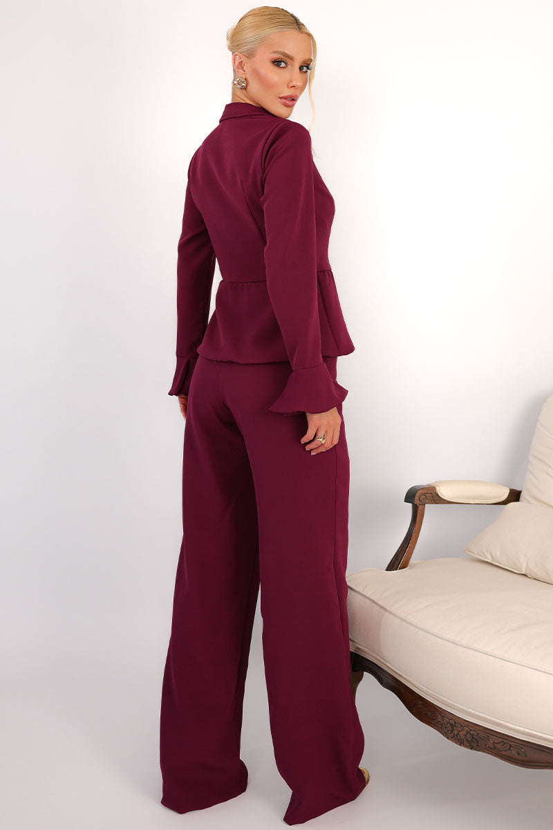 Blusa Desire Manga Longa - Vinho