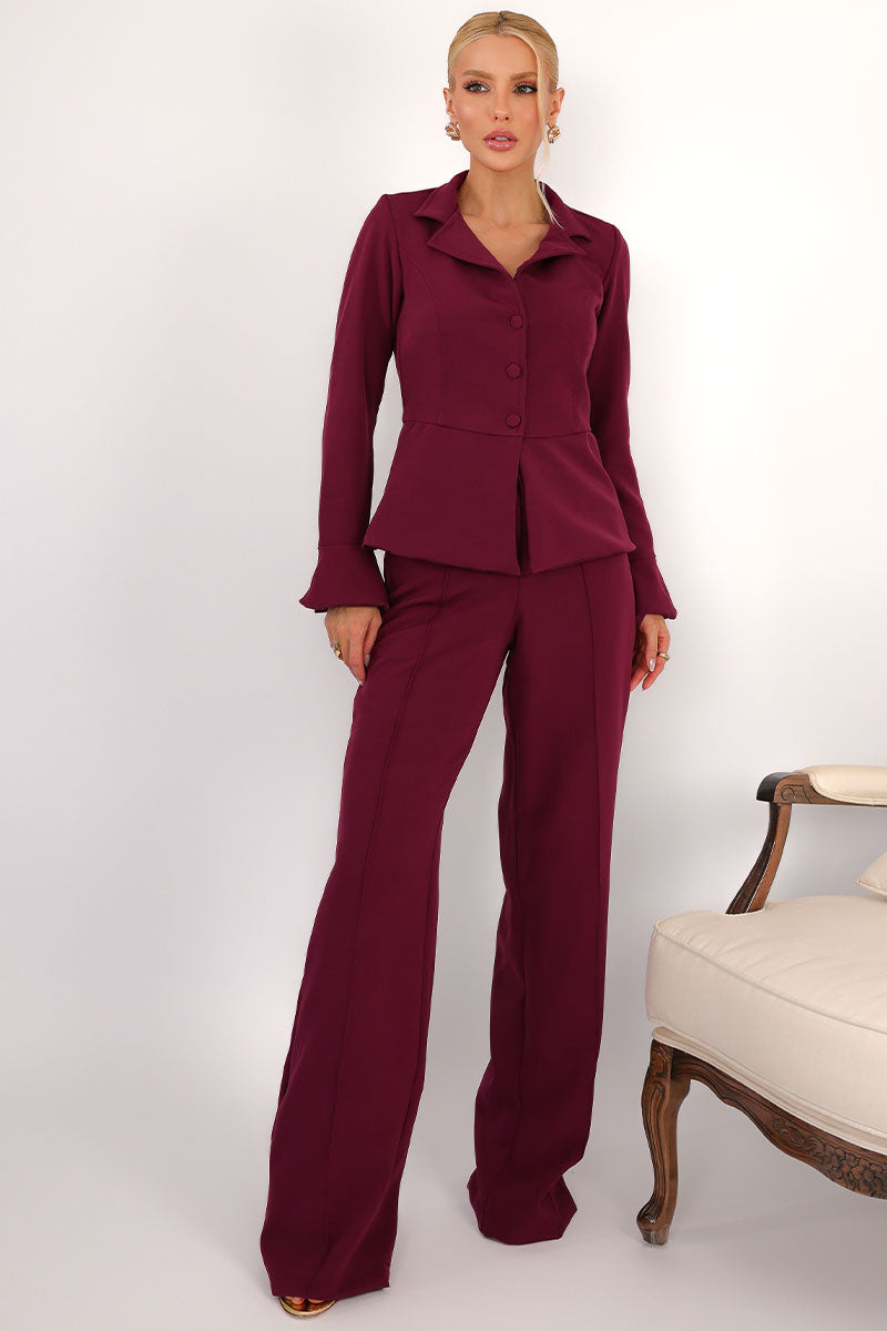 Blusa Desire Manga Longa - Vinho