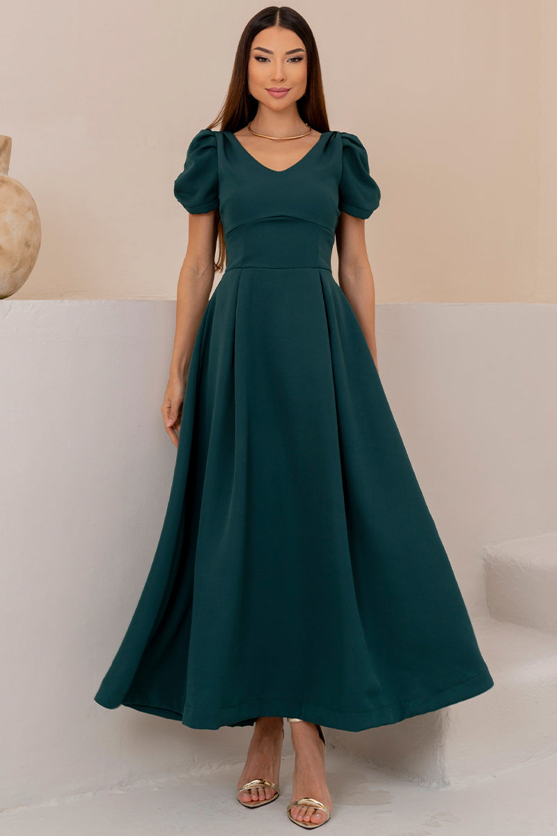 Vestido Maxi Midi Penélope - Verde