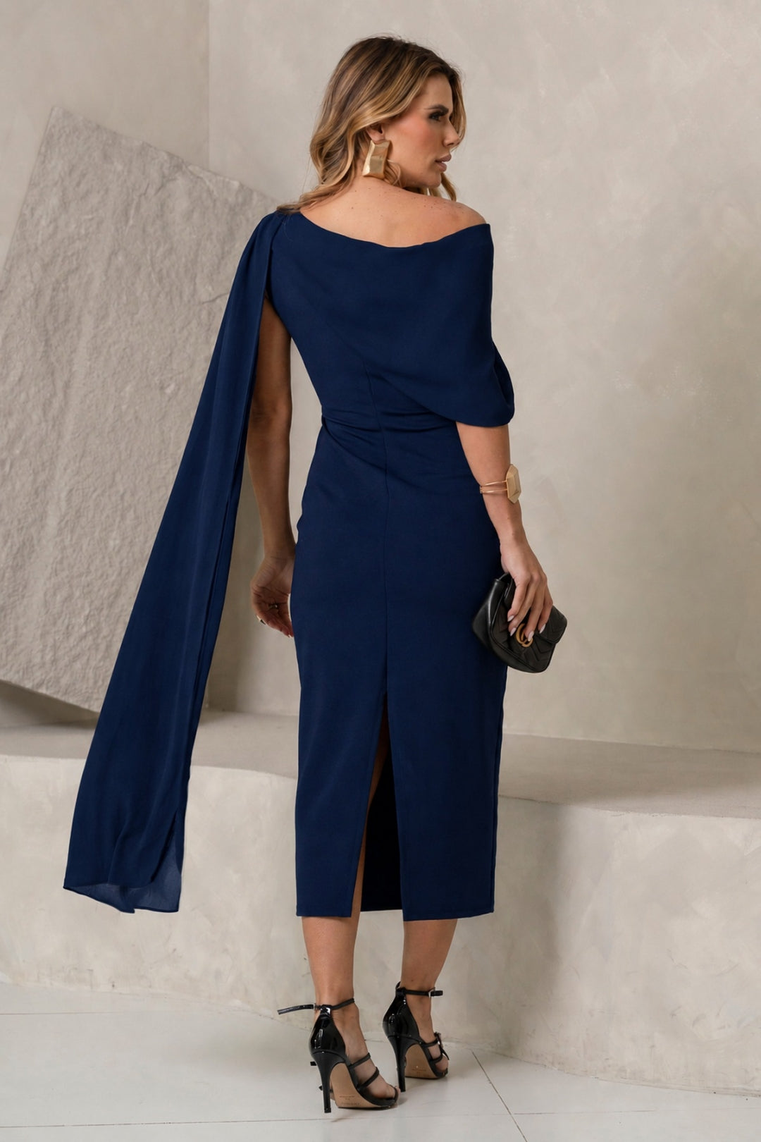 Vestido Zoe Tubinho - Azul Marinho