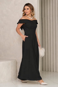 Vestido Miriam Midi Ombro a Ombro - Preto