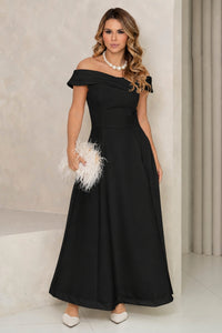 Vestido Miriam Midi Ombro a Ombro - Preto