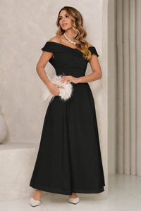 Vestido Miriam Midi Ombro a Ombro - Preto