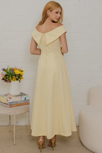 Vestido Miriam Midi Ombro a Ombro - Amarelo