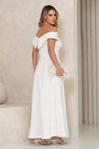 Vestido Miriam Midi Ombro a Ombro - Off White
