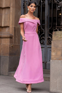 Vestido Miriam Midi Ombro a Ombro - Rosa