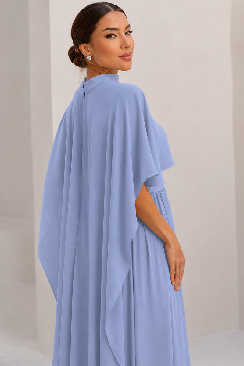 Capa Véu para Vestido de Festa - Azul Celeste