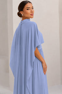 Capa Véu para Vestido de Festa - Azul Celeste