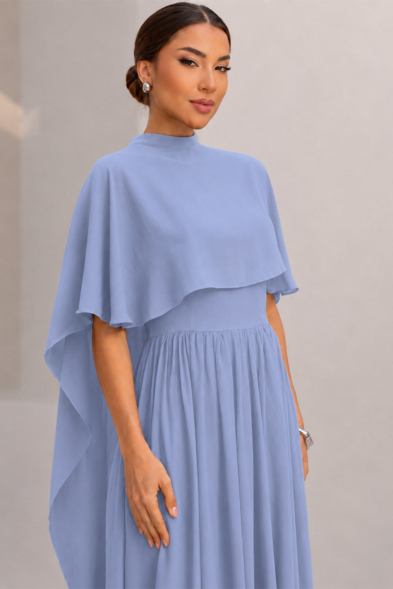 Capa Véu para Vestido de Festa - Azul Celeste