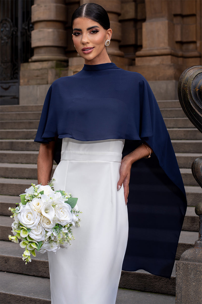 Capa Véu para Vestido de Festa - Azul Marinho