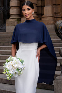 Capa Véu para Vestido de Festa - Azul Marinho