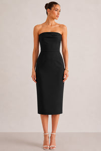 Vestido Janine Midi Tubinho - Preto