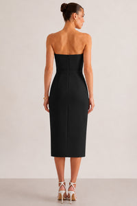 Vestido Janine Midi Tubinho - Preto