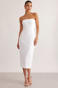 Vestido Janine Midi Tubinho - Off White