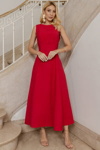 Vestido Madrid Rodado - Vermelho