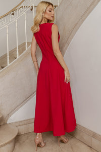 Vestido Madrid Rodado - Vermelho