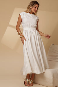 Vestido Genova Midi Rodado - Off White