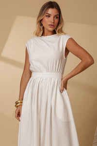 Vestido Genova Midi Rodado - Off White