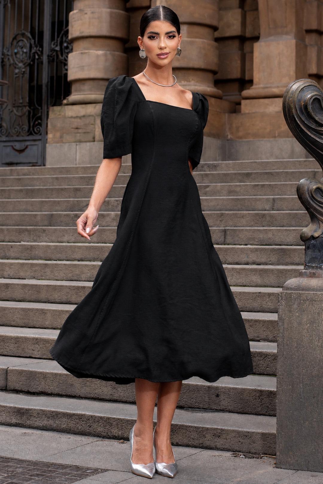 Vestido Bali Midi - Preto