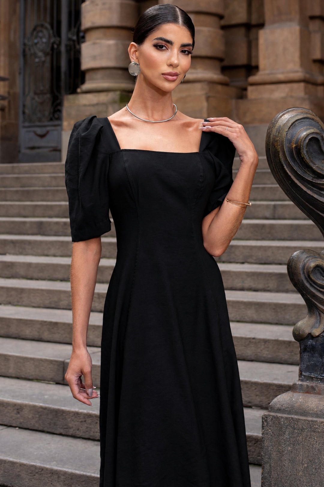 Vestido Bali Midi - Preto