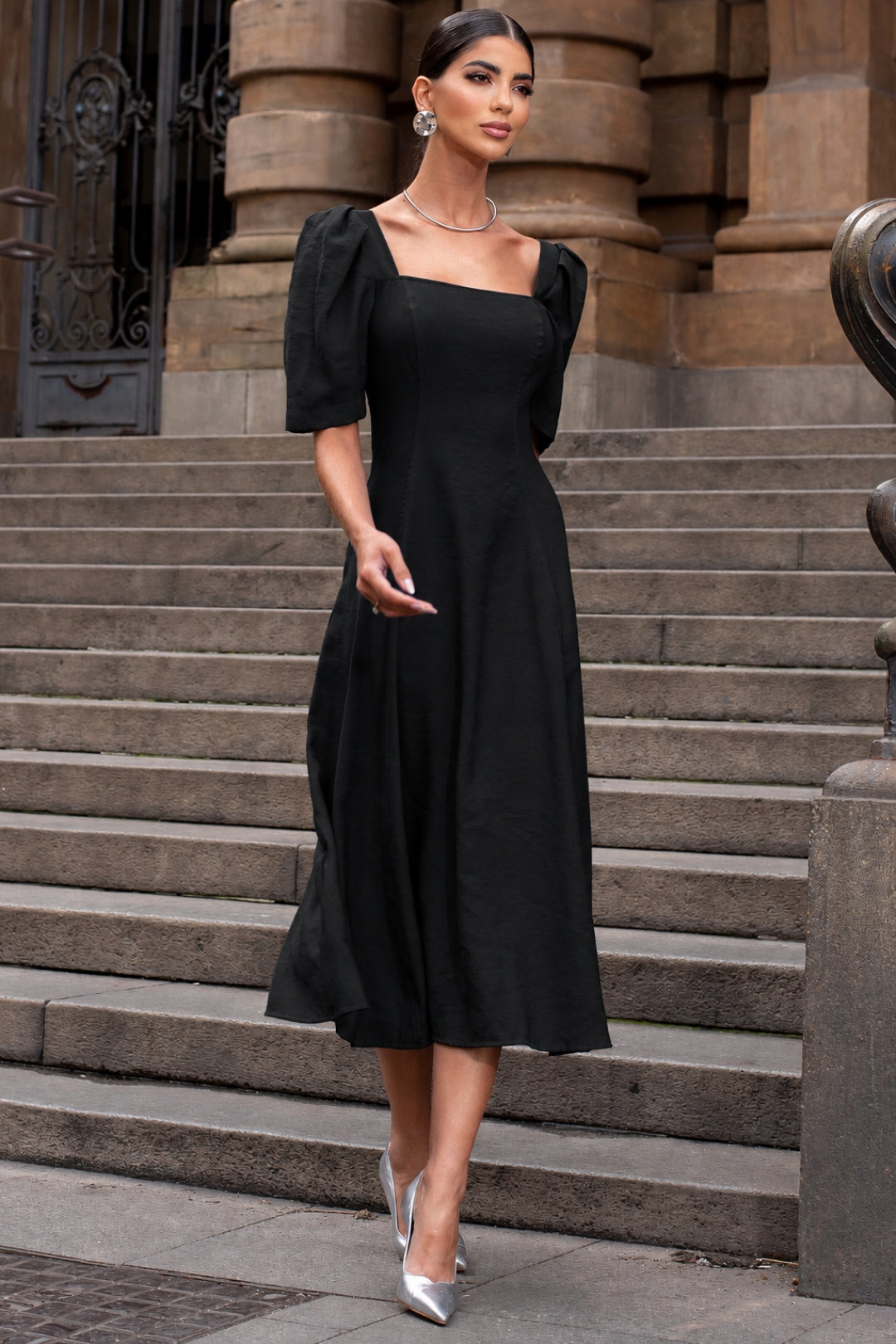 Vestido Bali Midi - Preto